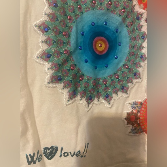 Desigual Colorful Graphic T-Shirt - Picture 2 of 4